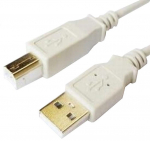 Juhe Brackton USB Male - USB Male B USB male, USB male, 1.8 m, valge v.
