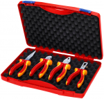 Lamedate tangide komplektid Knipex "RED" Electric Set 1, 00 20 15, 4 tk