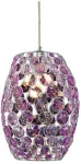 Valgusti rippuv Candellux Corn 31-92536, E27, 1 x 60 W, violetne v. / kroom v., 20 x 26 cm