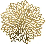Lauamatt Home4you Fiore 84893, 3.8 cm x 3.8 cm x 3.8 cm, Kuldne v.