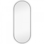 Peegel M&M Josie, rippuv, 30 cm x 70 cm, must v.