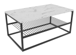 Kohvilaud Kalune Design Asude, valge v./must v., 95 cm x 55 cm x 43 cm