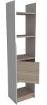 P&otilde;randariiul Kalune Design Esbi 103, pruun v./valge v., 150 cm x 33.1 cm x 29.5 cm