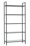 P&otilde;randariiul Kalune Design Bookshelf K100, must v., 165 cm x 80 cm x 30 cm