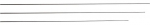 Lisa Jaxon Glass Solid Tip 8310200, 60 cm, 0.3 cm, must v., 5 tk