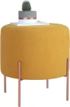 Tumba Hanah Home Copper 49 Mustard, kollane v./vask v., 40 cm x 40 cm x 42 cm