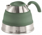 Teekann Outwell Collaps Kettle, roostevaba teras/silikoon, 16.5 cm, 1.5 l, roostevaba teras v./roheline v.