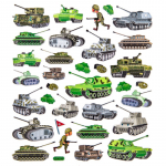 Kleebis DallPrint Tanks, lapselik mitmev&auml;rviline