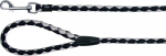 Koera rihm Trixie Cavo 14341, h&otilde;be v./must v., 1 m x 12 mm, S-XL