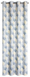 &Ouml;&ouml;kardin Aseta, kreemjasvalge/hall, 140 cm x 250 cm