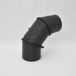 &Uuml;hendustoru nurk Vulcano Plus, must, 130 mm, 40 cm, 0 - 90 &deg;