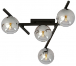 Valgusti lagi Emibig Smart 1104/4, E14, 4 x 10 W, must v.