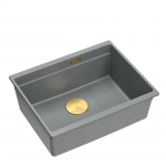 K&ouml;&ouml;givalamu Quadron Logan 100, graniit, 59 cm x 45 cm x 21.5 cm, kuldne v./h&otilde;be v.