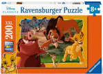 Pusle Ravensburger Mufasa, 49 cm x 36 cm, 200 tk, pruun v./roheline v./oranž v.