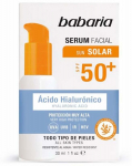 P&auml;ikesekaitseseerum tooted n&auml;ole Babaria Solar Hyaluronic Acid SPF50+, 30 ml