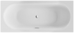 Vann, sisseehitatav Besco Vitae Slim+, 160 cm x 75 cm x 41 cm, ristk&uuml;lik, valge/kroom