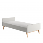 Voodi &uuml;hekohaline Pinio Swing, 90 x 200 cm, hall v., ilma madratsita, p&otilde;hjalippidega