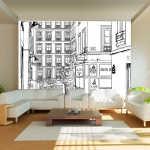 Fototapeet Artgeist A Walk Through Parisian Streets, 154 cm x 154 cm
