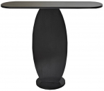 Konsoollaud Kalune Design Ellittica, antratsiit, 30 cm x 100 cm x 81 cm