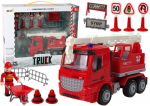 Tulet&otilde;rjebrigaadi komplekt Lean Toys Truck, punane