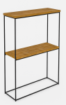 Konsoollaud ADRK Velo, pruun v./must v., 20 cm x 60 cm x 80 cm