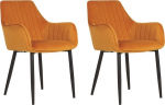 Toolide komplekt Beliani Wellston, matt, oranž v., 61 cm x 60 cm x 84 cm, 2 tk