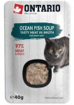 Kassi m&auml;rgtoit Ontario Tasty Meat In Broth Ocean Fish Soup, kalaliha, 0.04 kg