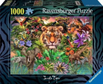 Pusle Ravensburger Jungle Tiger, 50 cm x 70 cm, 1000 tk, mitmev&auml;rviline