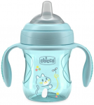 Tilaga tass Chicco Mix & Match Transition, 200 ml, 4 kuud, plastik/silikoon, sinine v.
