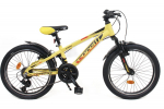 Laste jalgratas, laste Corelli Dynamic 20", must v./punane v./kollane v., 10'', 20"