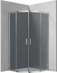 Du&scaron;ikabiin Deante Funkia KYP_452K, pool&uuml;mar, aluseta, 80 cm x 80 cm x 185 cm, kroom v./grafiit v./karastatud
