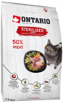 Kuiv kassitoit Ontario Sterilised, lambaliha, 6.5 kg