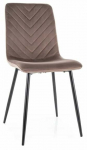S&ouml;&ouml;gitoa tool Daren Velvet, matt, cappuccino v., 39 cm x 45 cm x 91 cm