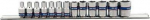 Kuusnurksete peade komplekt King Tony, 240 mm, 4 - 13 mm, 1/4", &Oslash;20 mm