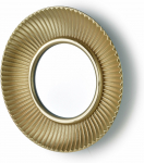 Peegel Mondex Daz, rippuv, 28 cm x 28 cm, kuldne