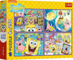 Pusle 4in1 Trefl SpongeBobs Crazy World 13342, 23.8 cm x 33.9 cm, 1000 tk, mitmev&auml;rviline