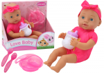 Nukk - imik koos tarvikutega Love, 31 cm, roosa v.