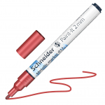Tekstimarker Schneider Paint-lt 011, 2 mm, metall/punane