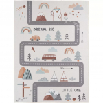 Vaip sise Ayyildiz Coco Town Streets, sinine v./hall v./pruun v., 150 cm x 80 cm