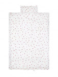 Beebi voodipesu komplekt Lady Lovebug, 100 x 70 cm, valge v./punane v.