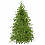 Kahjustatud pakendiga toode. Kunstlik j&otilde;ulupuu Springos Natural CT0163, 150 cm, koos alusega