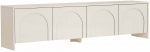 TV-kapp Nordure Aurelia, kreemjasvalge, 32 cm x 180 cm x 45 cm