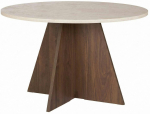 S&ouml;&ouml;gilaud Nordure Virella, p&auml;hklipuu v./travertine v., 120 cm x 120 cm x 75 cm