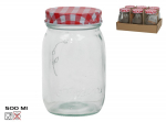 Purk Kitchen&GO Gingham, 75 mm, 0.5 l, l&auml;bipaistev v./valge v./punane v.
