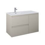 Valamualune vannitoa kapp Elita Split 100 2DR L Carfo, fume matt v., 45.8 cm x 100 cm x 63.5 cm