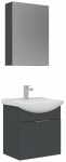 Vannitoa m&ouml;&ouml;bli komplekt Kalune Design Purus, matt antratsiit v., 50 cm x 55 cm x 58 cm