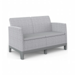 &Otilde;uesohva Keter Scandi Form 2, teras v./helehall v., 124.5 cm x 73 cm x 77.5 cm