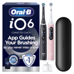 Elektriline hambahari koos peade ja korpusega Oral-B iO 6 Duo Pack, must v./roosa v.