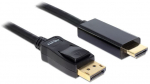 Juhe Delock Displayport to HDMI Display port male, HDMI 19 pin male, 3 m, must v.