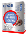 Graanulid hiirte ja rottide vastu Bros, 140 g
